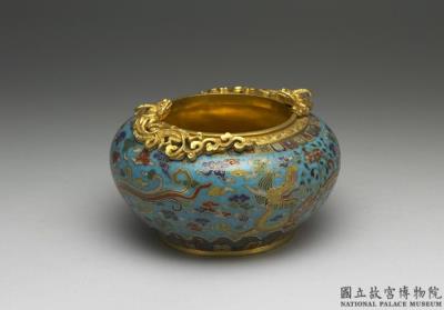 图片[2]-Copper vessel with cloisonne enamel decor, Qing dynasty, Qianlong reign (1736-1795)-China Archive